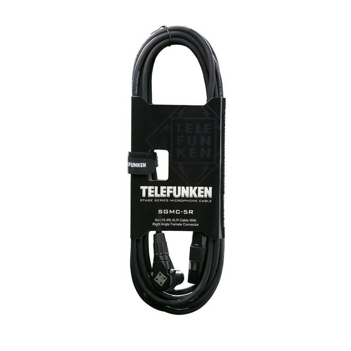 Telefunken SGMC-5R 5 Meter XLR Cable 90 degree Right Angle Female XLR