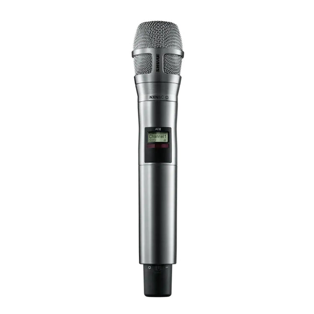 Shure AD2/N8C Cardioid Handheld Wireless Microphone Transmitter G57: 470-616 MHz - Nickel