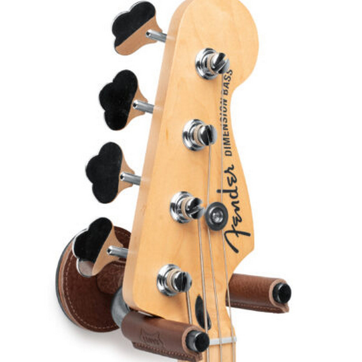 Levyās Smoke Forged Guitar Hanger with Brown Leather - accessories