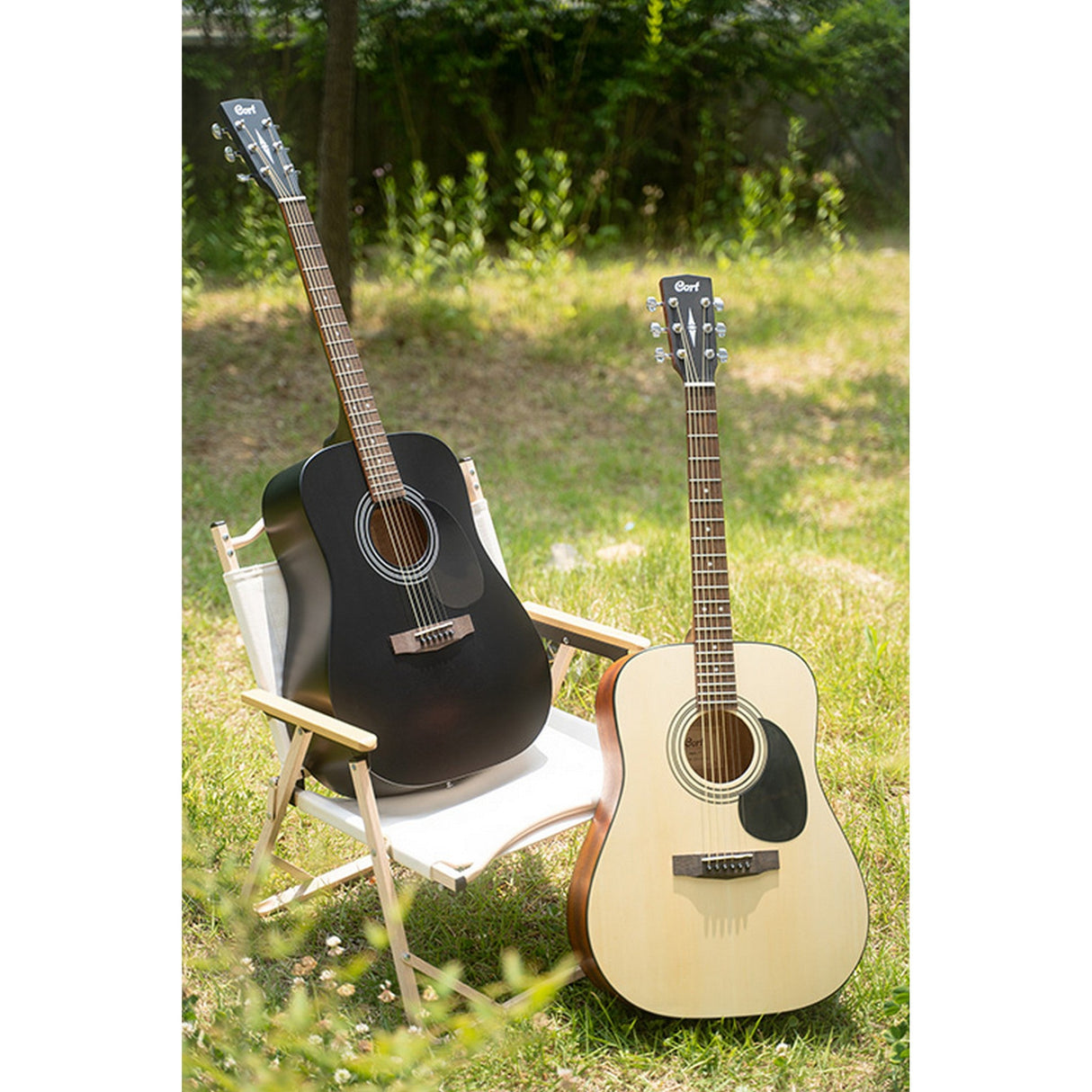 Cort AD810 Dreadnought Acoustic Guitar Natural - guitar