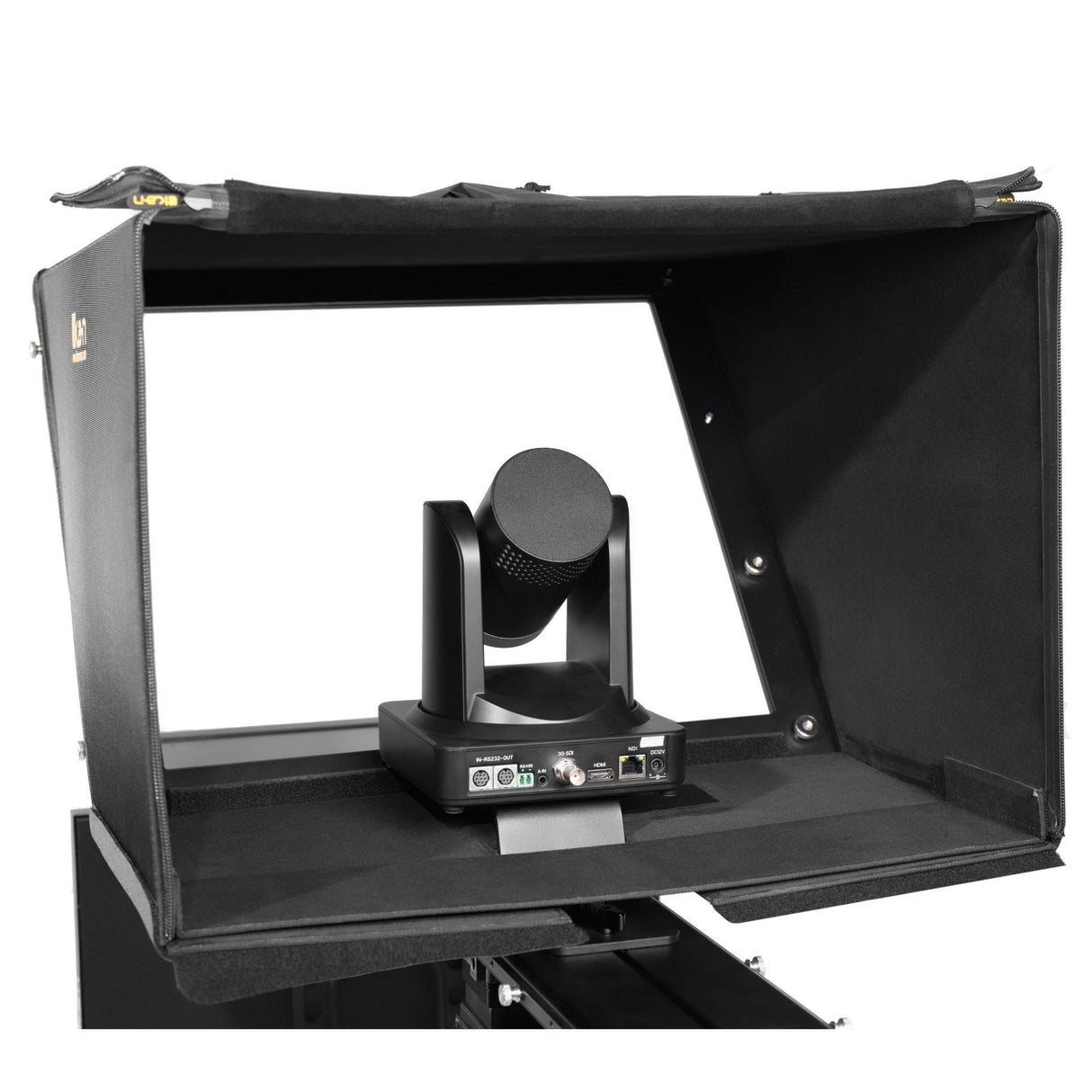 Ikan PT419W-PTZ-NDI Aura 19-Inch POE++ PTZ NDI Teleprompter with Full Encoding/Decoding and IP Tally Light