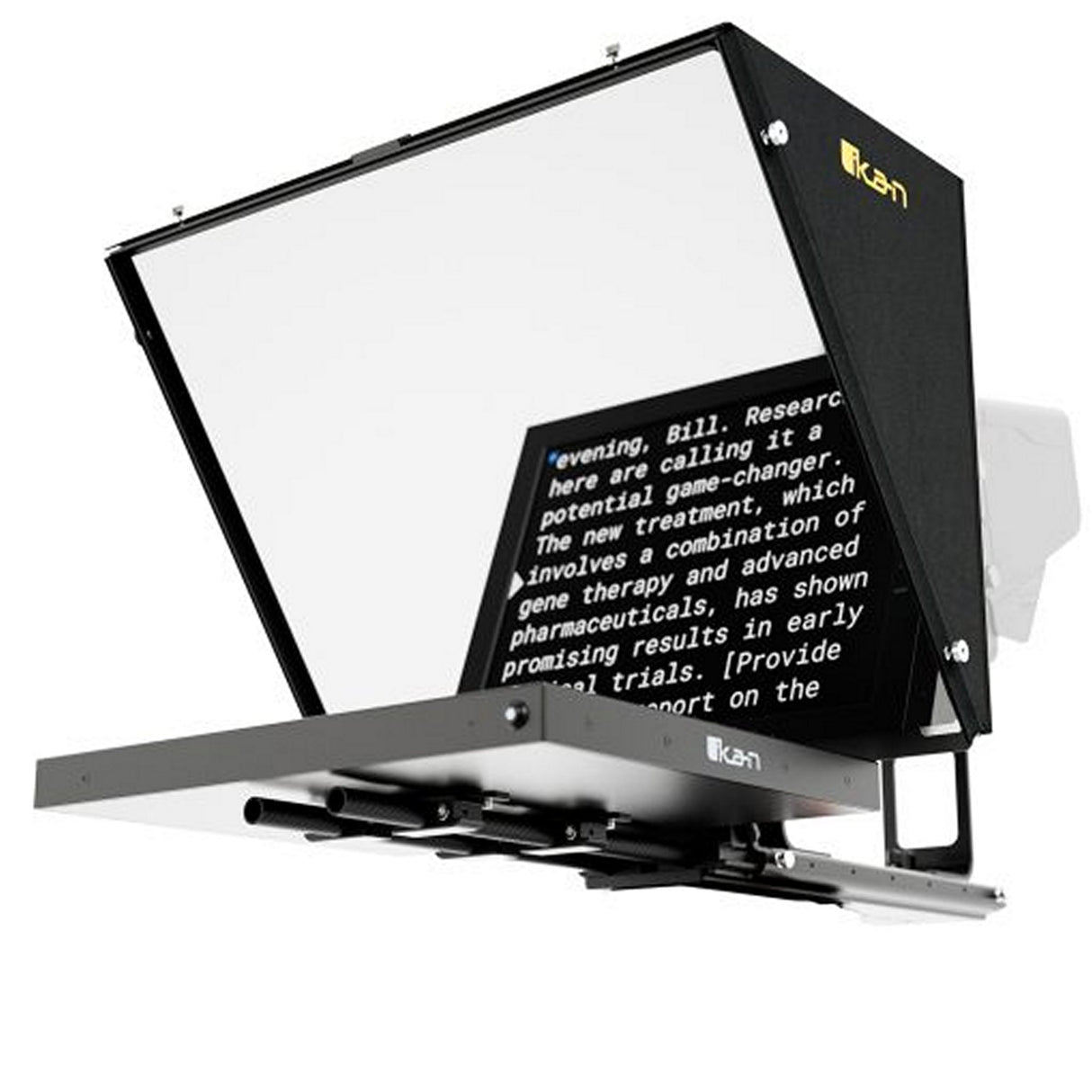 Ikan PT4500S-TK-V3-TRIPOD 15-inch SDI Teleprompter Tripod Dolly Travel System