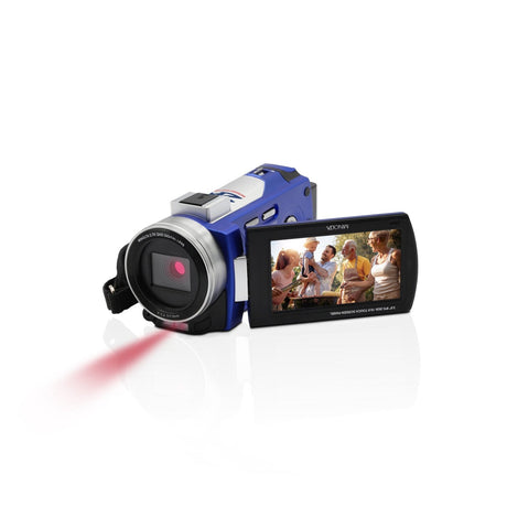 Minolta MN2K50NV 2.7K Ultra HD 48 MP Night Vision Camcorder Blue