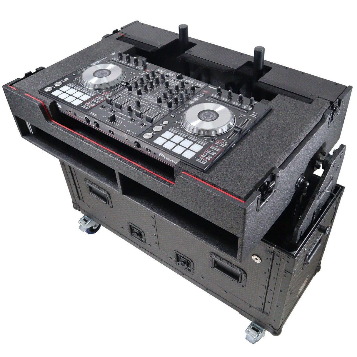 ProX XZF-UCXX Flip-Ready Hydraulic DJ Flight Case for Pioneer DJ DDJ-REV7 XDJ-XZ DDJ-1000 SZ2 SX3