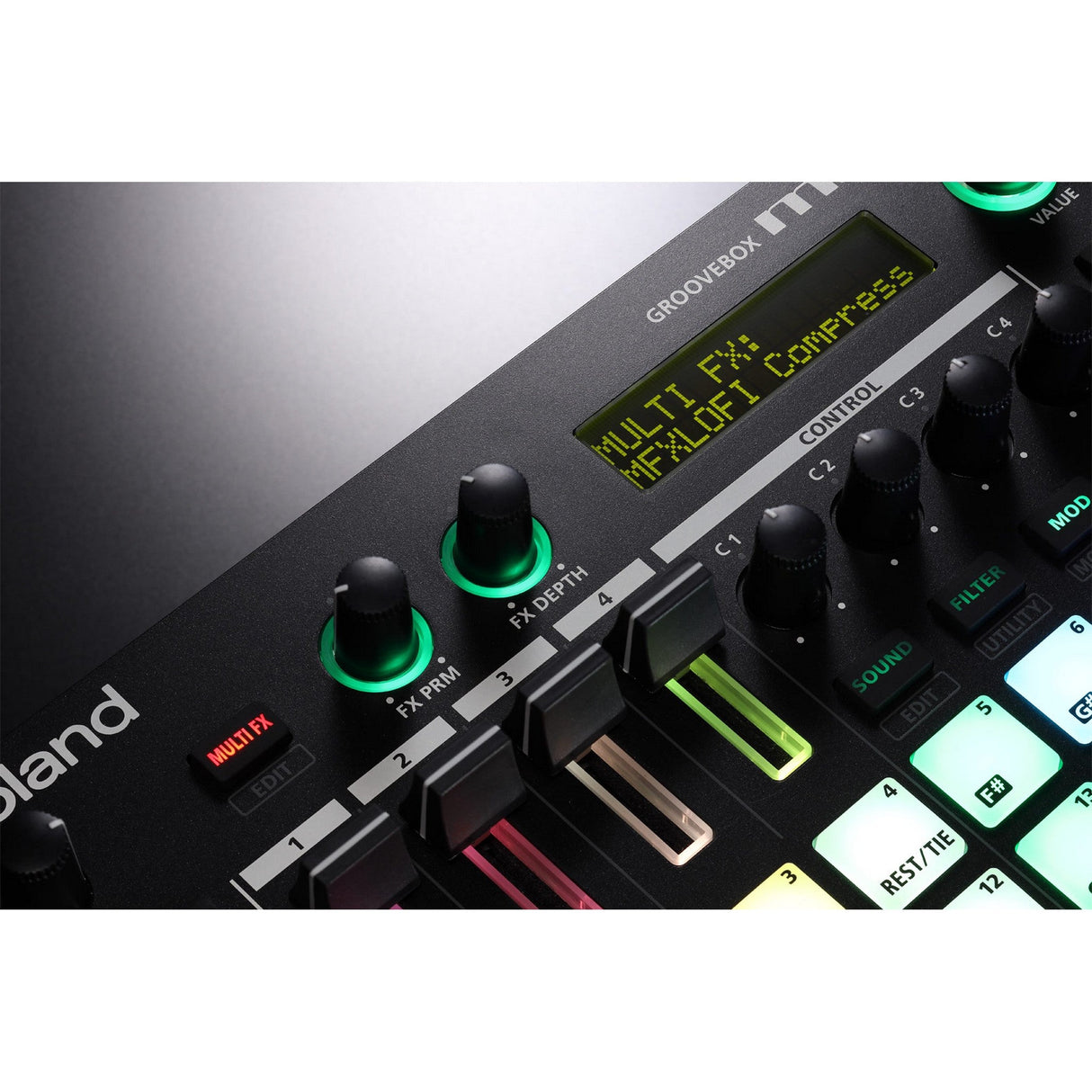 Roland MC-101 clip-based sequencing groovebox