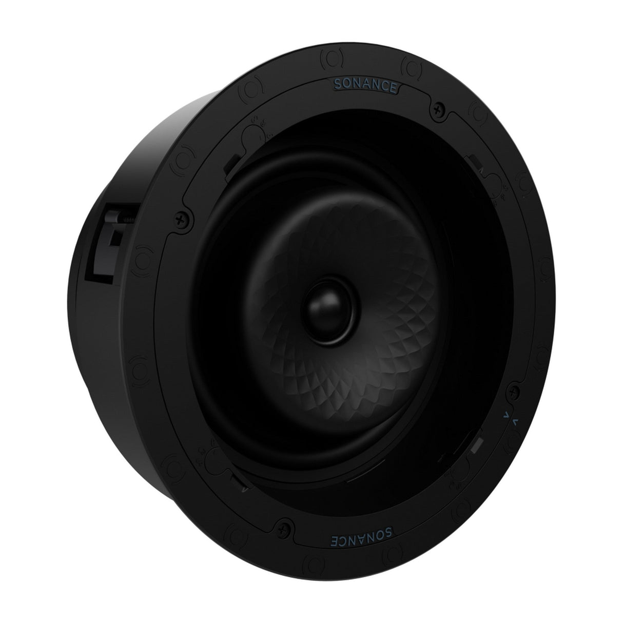 Sonance VX86R 8-Inch Round In-Ceiling Speaker with White Micro Trim Grille Pair