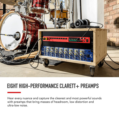 Focusrite Clarett + 8Pre 18-In/20-Out Audio Interface