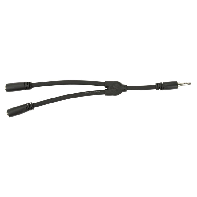Pig Hog PY-35235F 6-Inch Y Cable Stereo 3.5mm (M)-Dual 3.5mm (F)