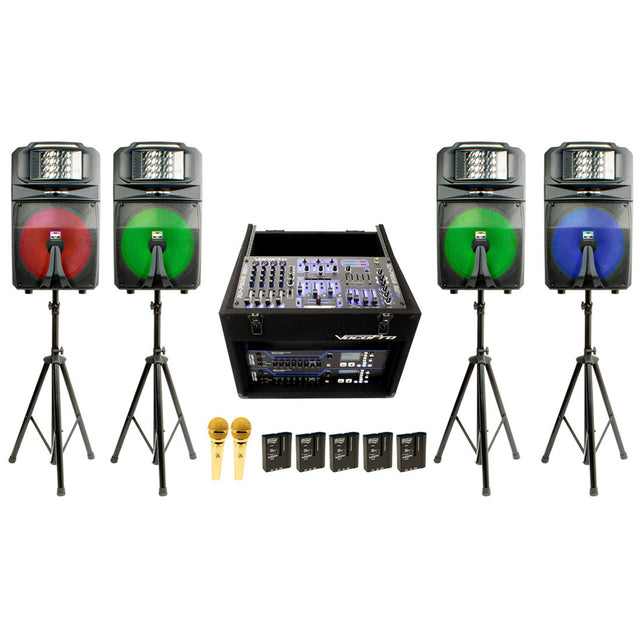 VocoPro CLUB-THUNDER-4000 DJ/Karaoke Club System 4000-Watt