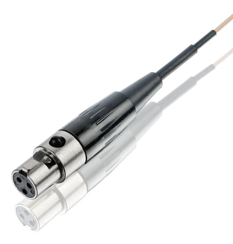 Countryman H6DW5LSV Directional H6 Headset Microphone with Samson TA3F Connector Light Beige