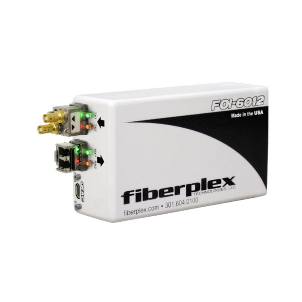 Fiberplex FOI-6012 Flexible Interface Dual TX/RX SFP/SFP + Workbox