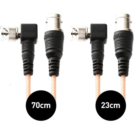 Atomos 1x 23cm Right Angled and 1x 70cm Samurai SDI Cables