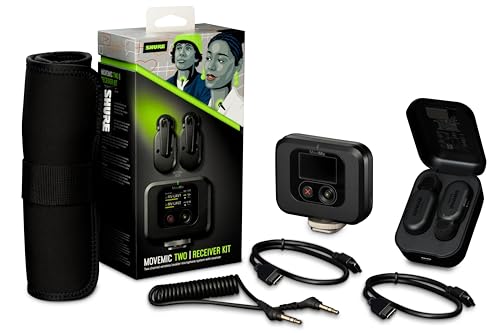 Shure MoveMic Two Receiver Kit 2-Channel Wireless Lavalier Microphone System with Receiver Z7