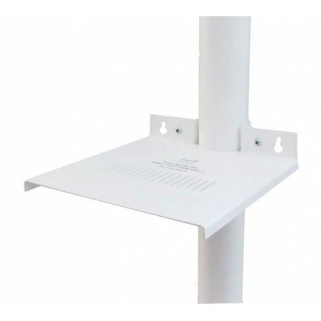 Nigel B Design NB-DMSS-W Dual Mounting Pole/Wall Platform Shelf White