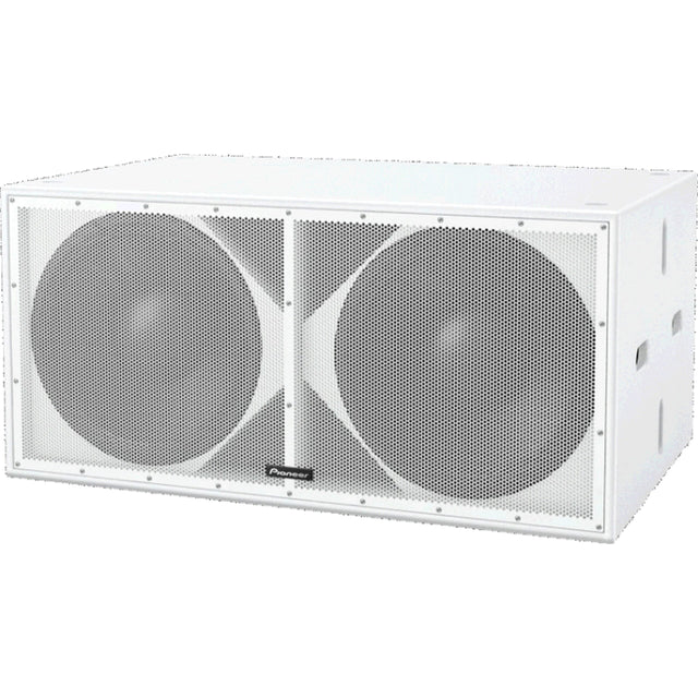 Pioneer Pro Audio XY-218S Dual 18-Inch Bass Reflex Subwoofer White