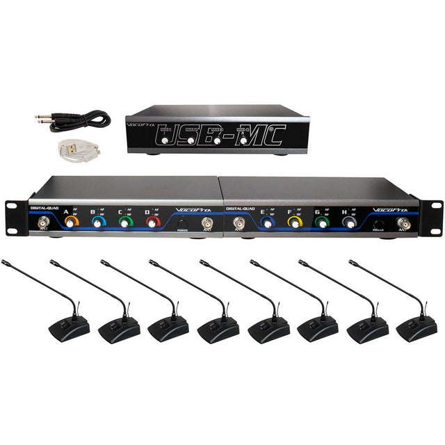 VocoPro USB-Conference-8 Wireless 8-Person Microphone/USB Interface Conferencing System 902-927.2 MHz