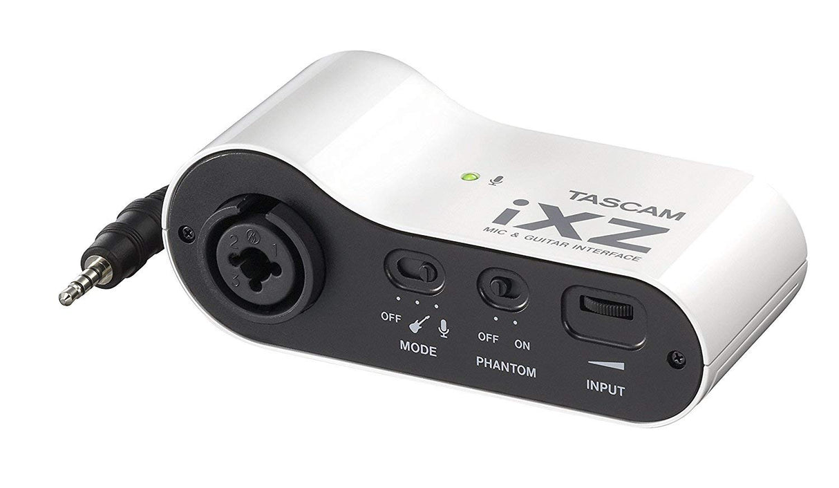 TASCAM iXZ Mic and Instrument Input for iPhone iPad or iPod Touch