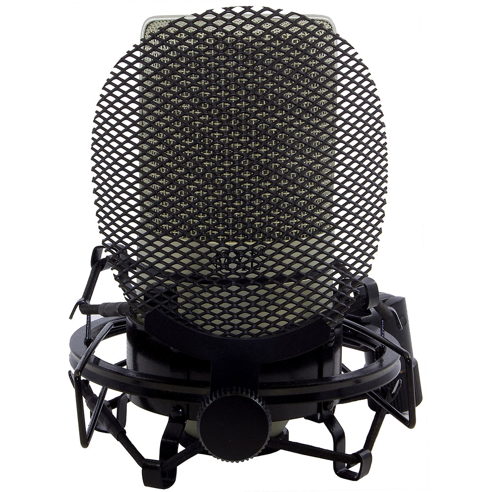 MXL 990 Bundle Pro Grade Condenser Mic Set with SMP-1 integrated metal pop filter shock mount and 20 ft balanced XLR cable