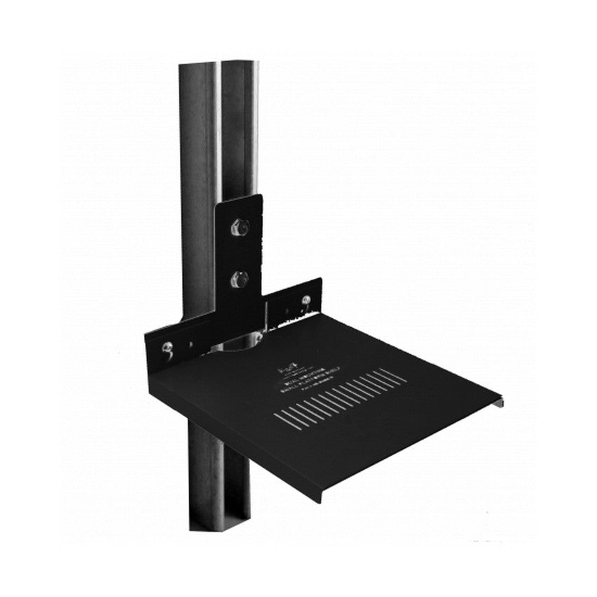 Nigel B Design NB-DMSSUS Dual Unistrut Wall Mounting Platform Shelf Black