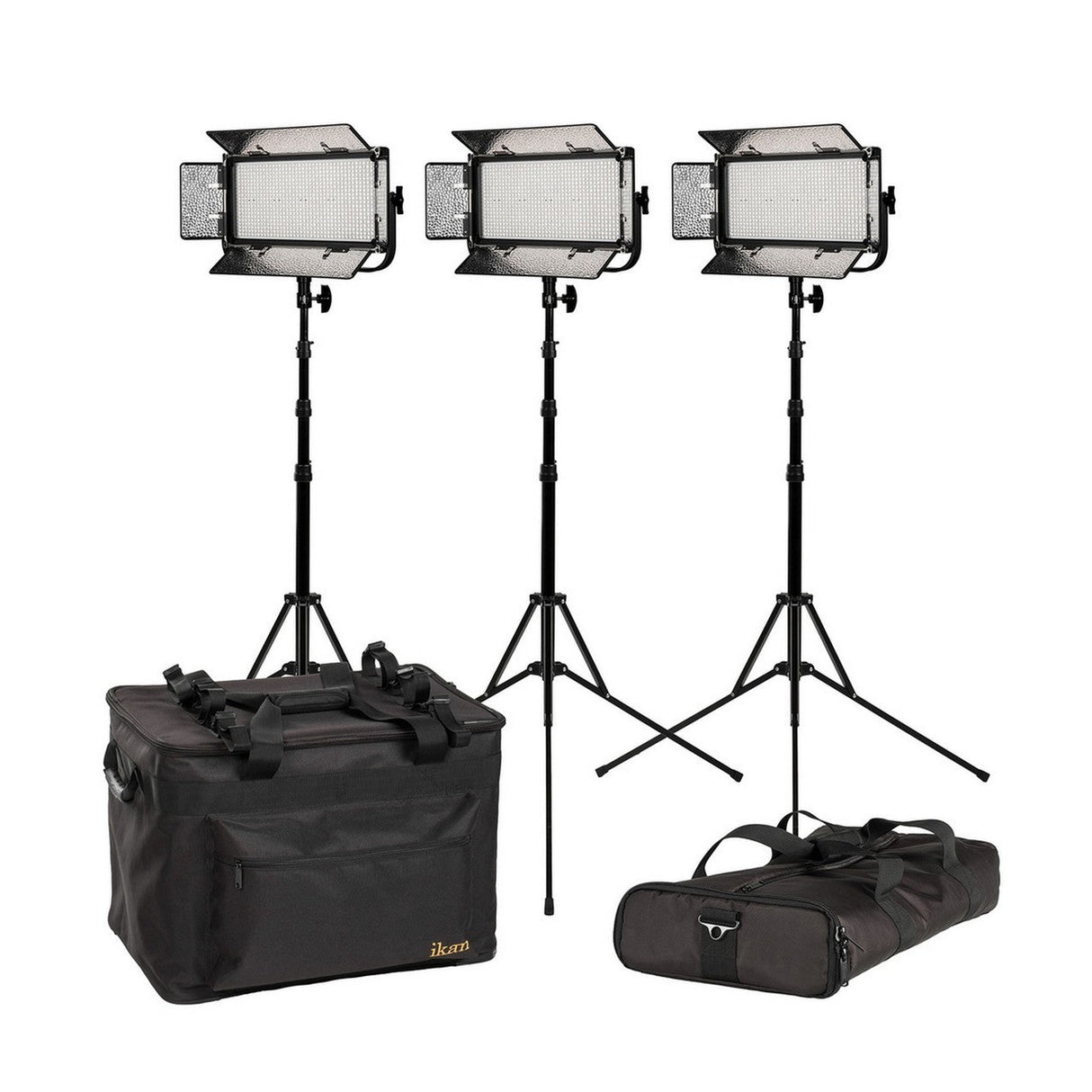 Ikan MB8-3PT-KIT Mylo Bi Color 3 Point 5600K LED Lights with Stands
