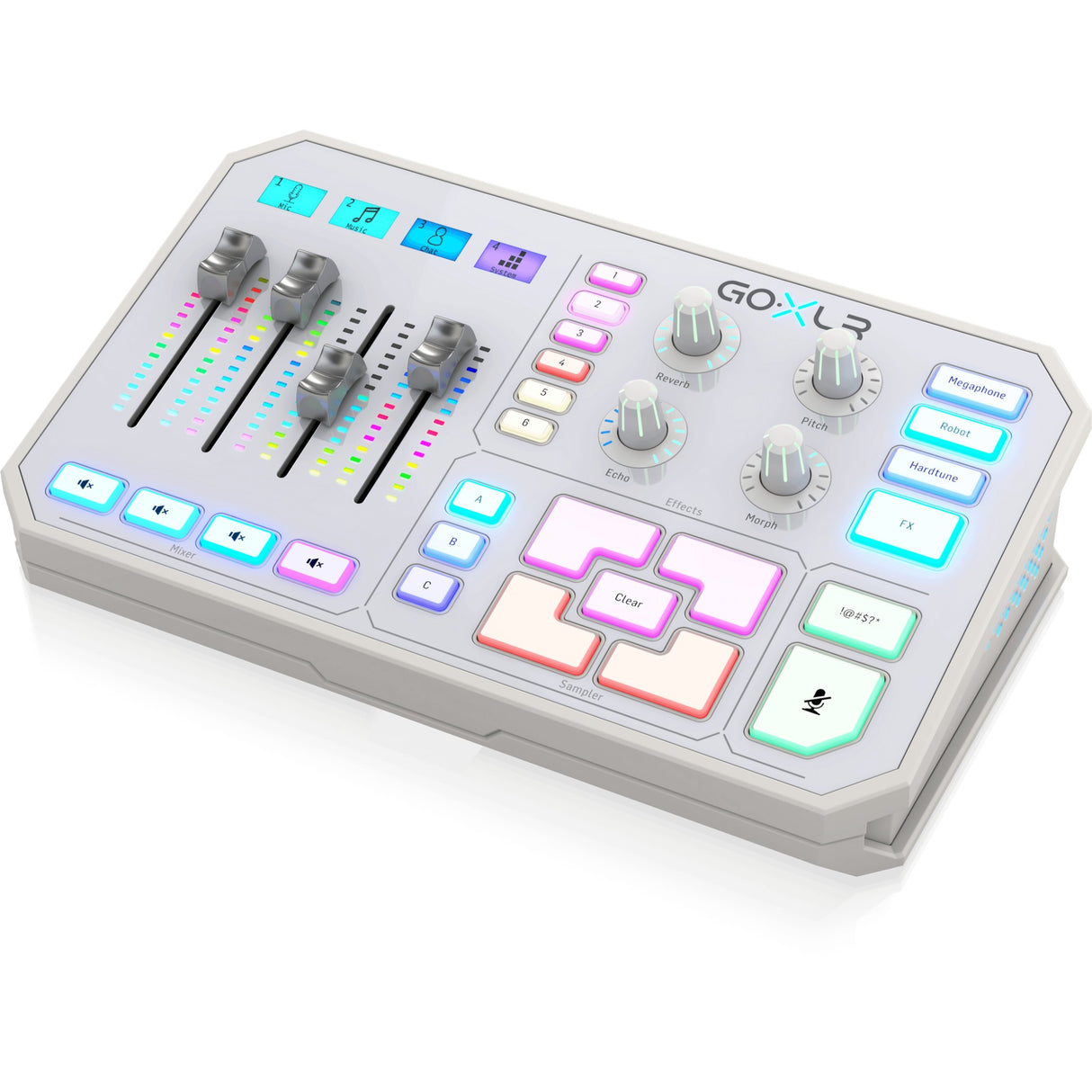 TC Helicon - TC-Helicon GoXLR-WH 4-Channel Broadcaster Mixer with Vocal Effects - GoXLR-WH
