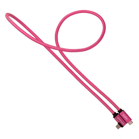 Kondor Blue KB-USBC-RA36-J iJustine Pink USB C 3.1 Data and Charging Cable 3-Feet