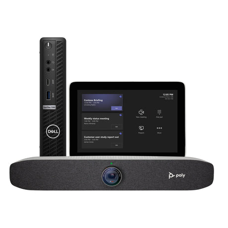 Poly Microsoft Teams Focus Room Kit with Poly Studio P15 and OptiPlex 7080 XE PC
