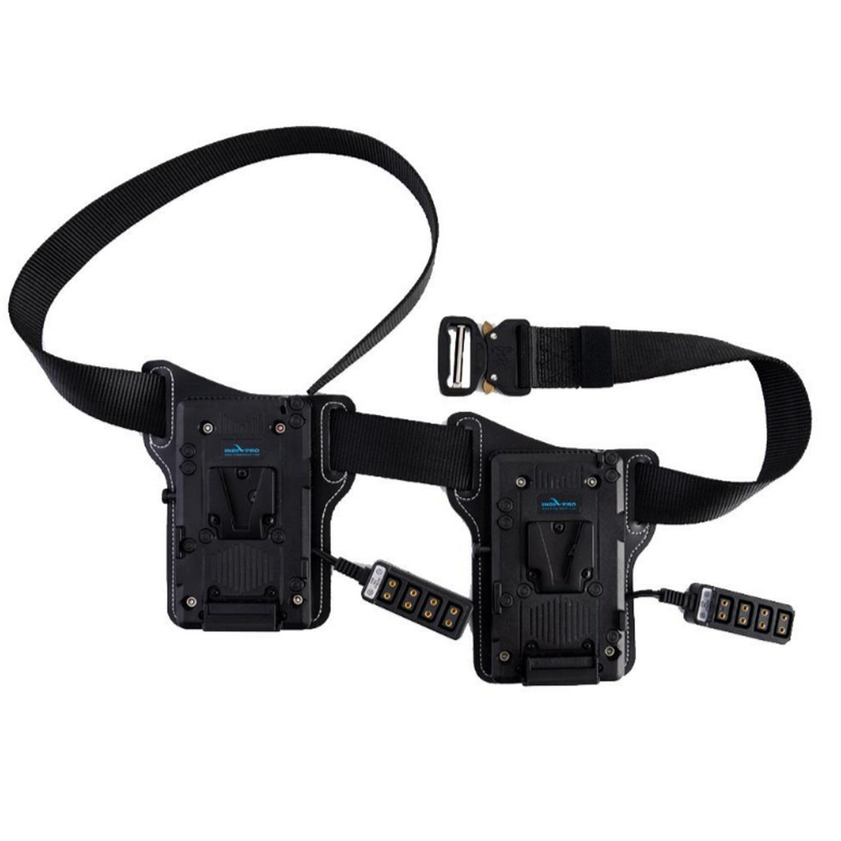 IndiPRO DVMBB3 Dual V-Mount Battery Belt with 10-Way D-Tap Outputs