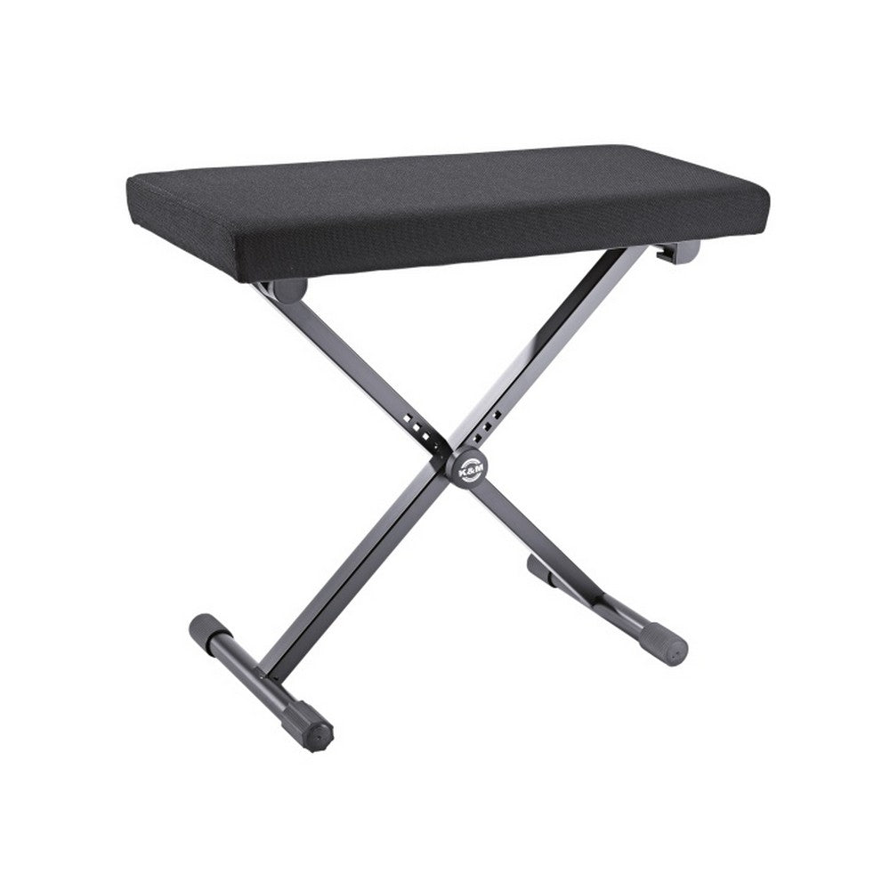 K&M 14076 Keyboard Bench Black Fabric