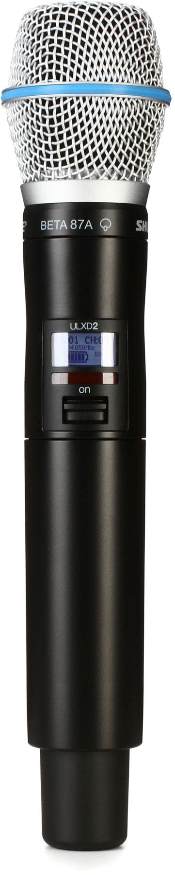 Shure ULXD2/B87A Digital Wireless Handheld Microphone Transmitter with Beta 87A Capsule - G50: 470 - 534 MHz