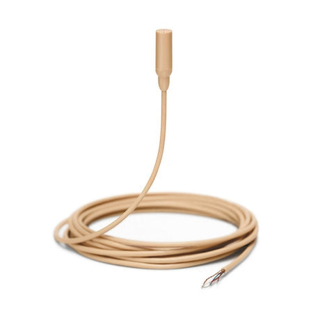 Shure TL48T/O TwinPlex Omnidirectional Subminiature Lavalier Microphone Tan with Bare Wire and Accessories