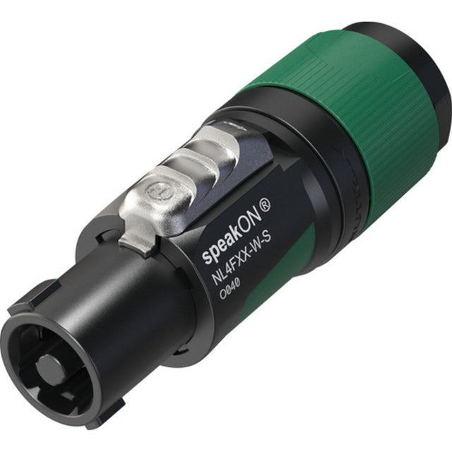 Neutrik NL4FXX-W-S speakON XX Series 4 Pole Cable End Green