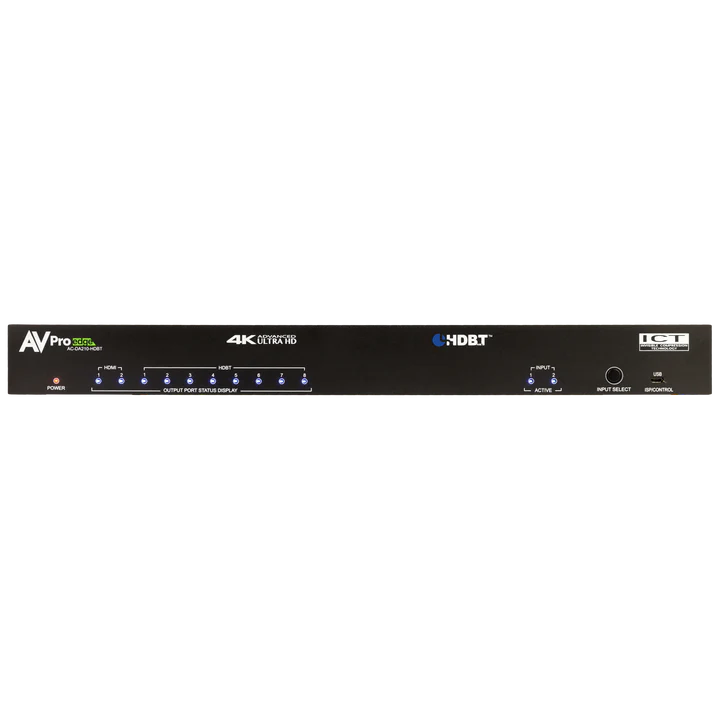 AVPro Edge AC-DA210-HDBT 2x10 HDBaseT Distribution Amplifier | 4K 18Gbps HDR | Long-Distance HDMI Extender | Commercial AV