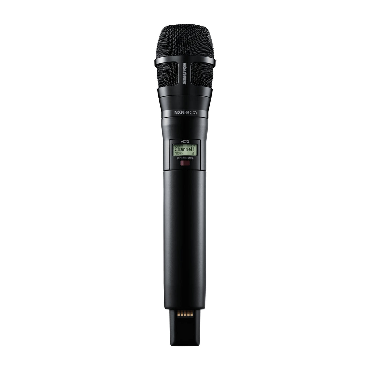 Shure ADX2/N8C Cardioid Handheld Wireless Microphone Transmitter G57: 470-616 MHz - Black