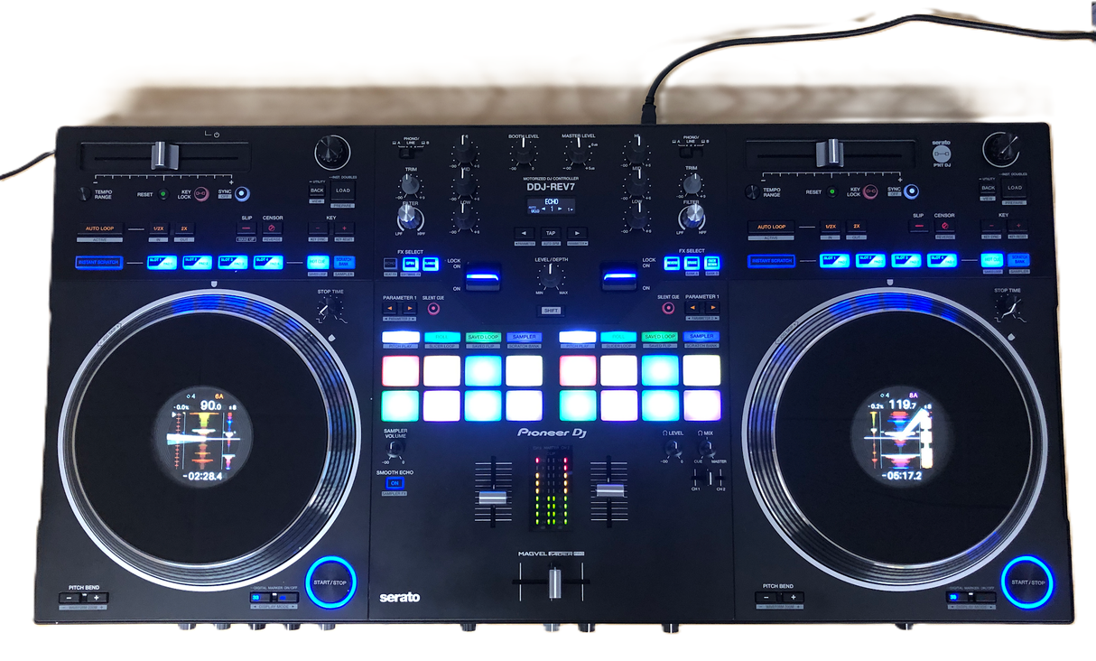 Pioneer DJ DDJ-REV7 Scratch-Style 2-Channel DJ Controller for Serato (Used)