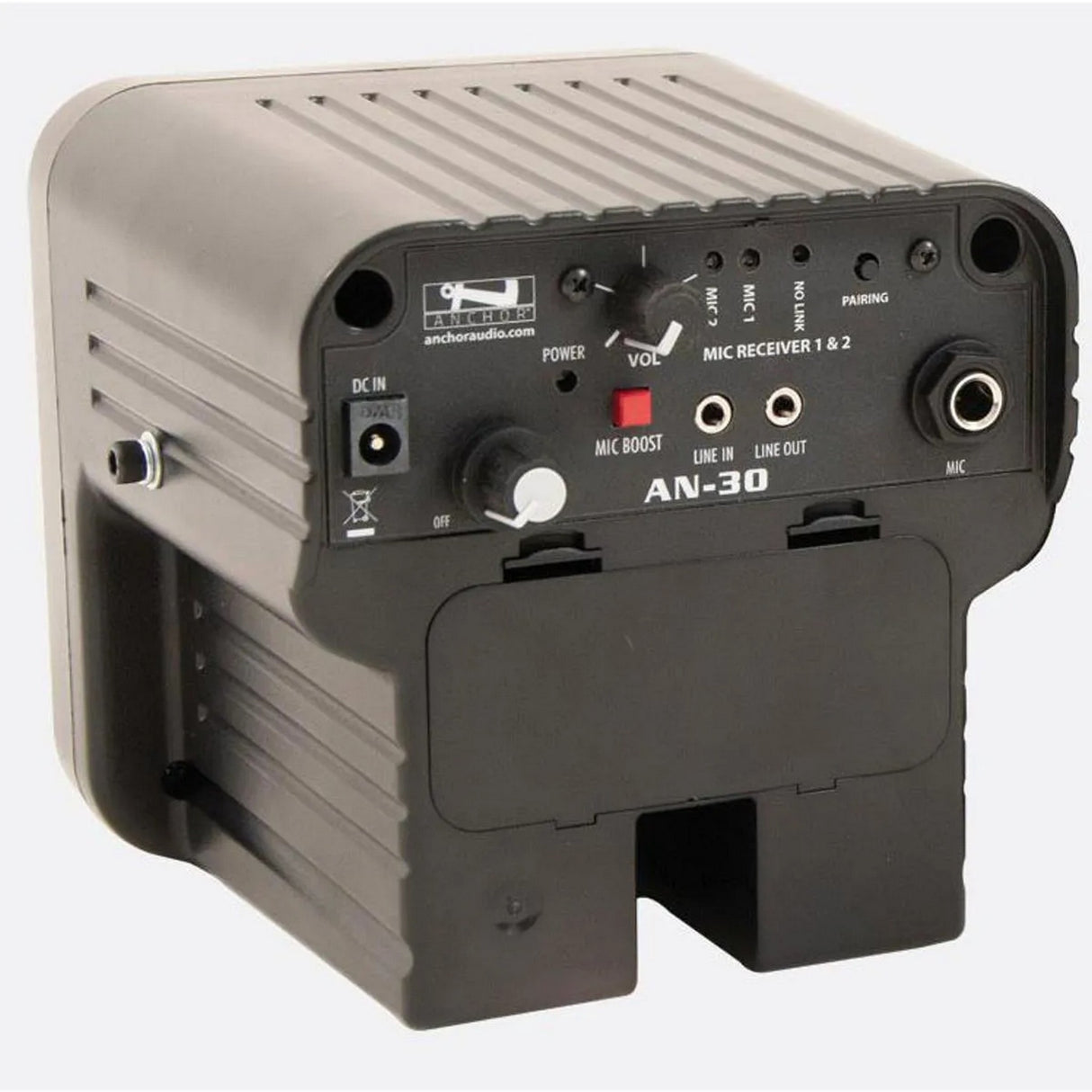 Anchor Audio AN-30U2BT Powered Speaker Monitor with Bluetooth and Dual Wireless Mic Capacity