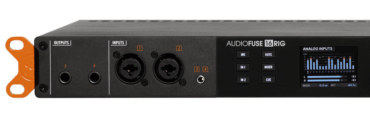 Arturia AudioFuse 16Rig 16-channel audio and MIDI interface with TRS analog inputs ADAT I/O standalone mixers USB-C color display and rackmount design