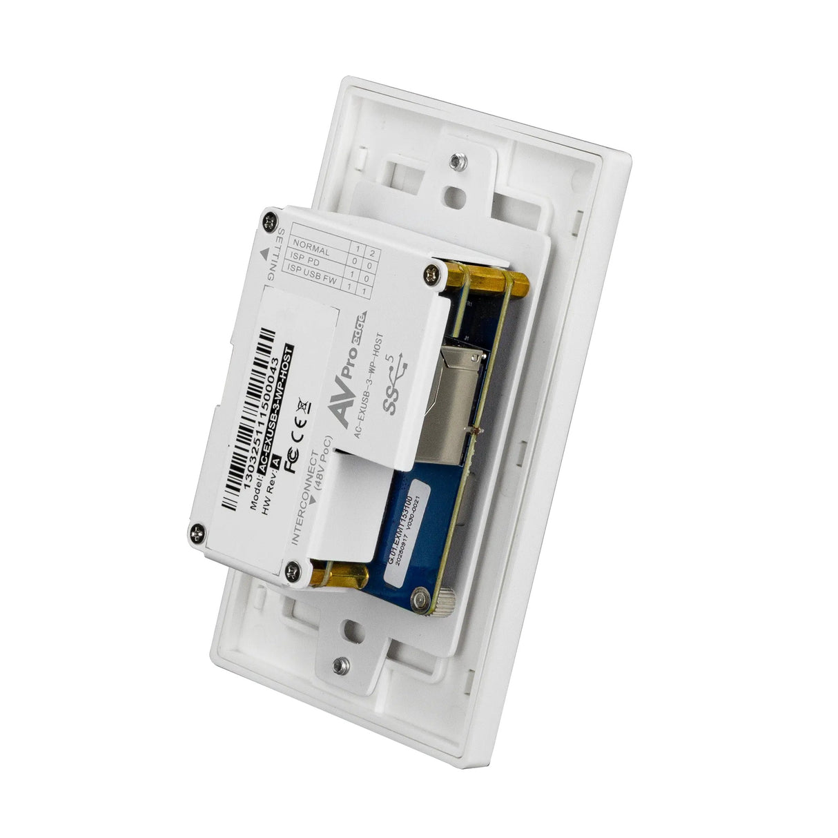 AVPro Edge AC-EXUSB-3-WP-KIT USB 3.2 Wall Plate Extender Kit