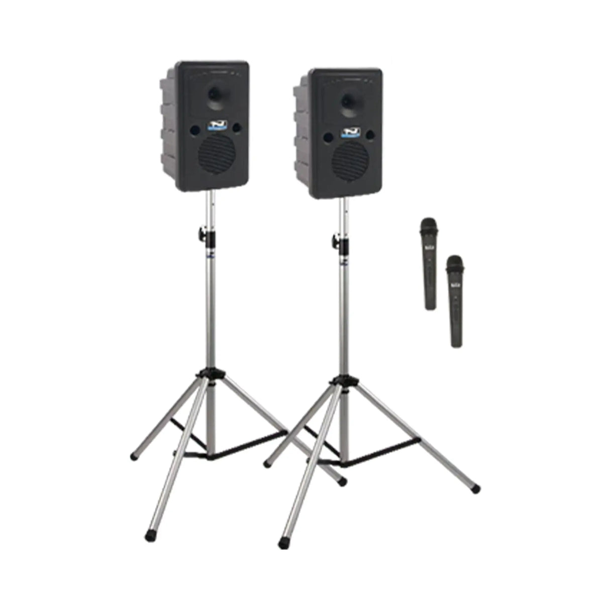Anchor Audio Go Getter AIRFLEX XR2 PA System with 2 Wireless Handheld Microphones and 2 Stands