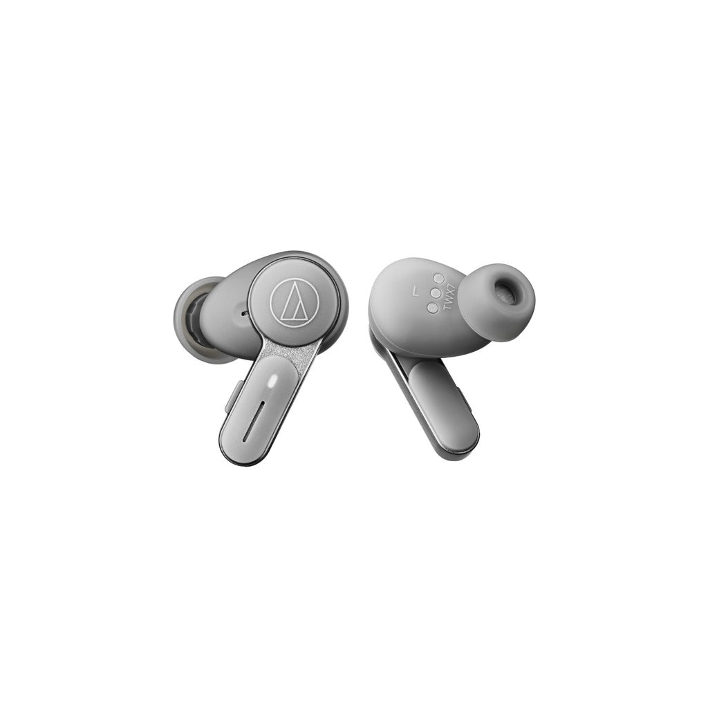 Audio-Technica ATH-TWX7GY True Wireless Noise-Cancelling Earbuds, Grey