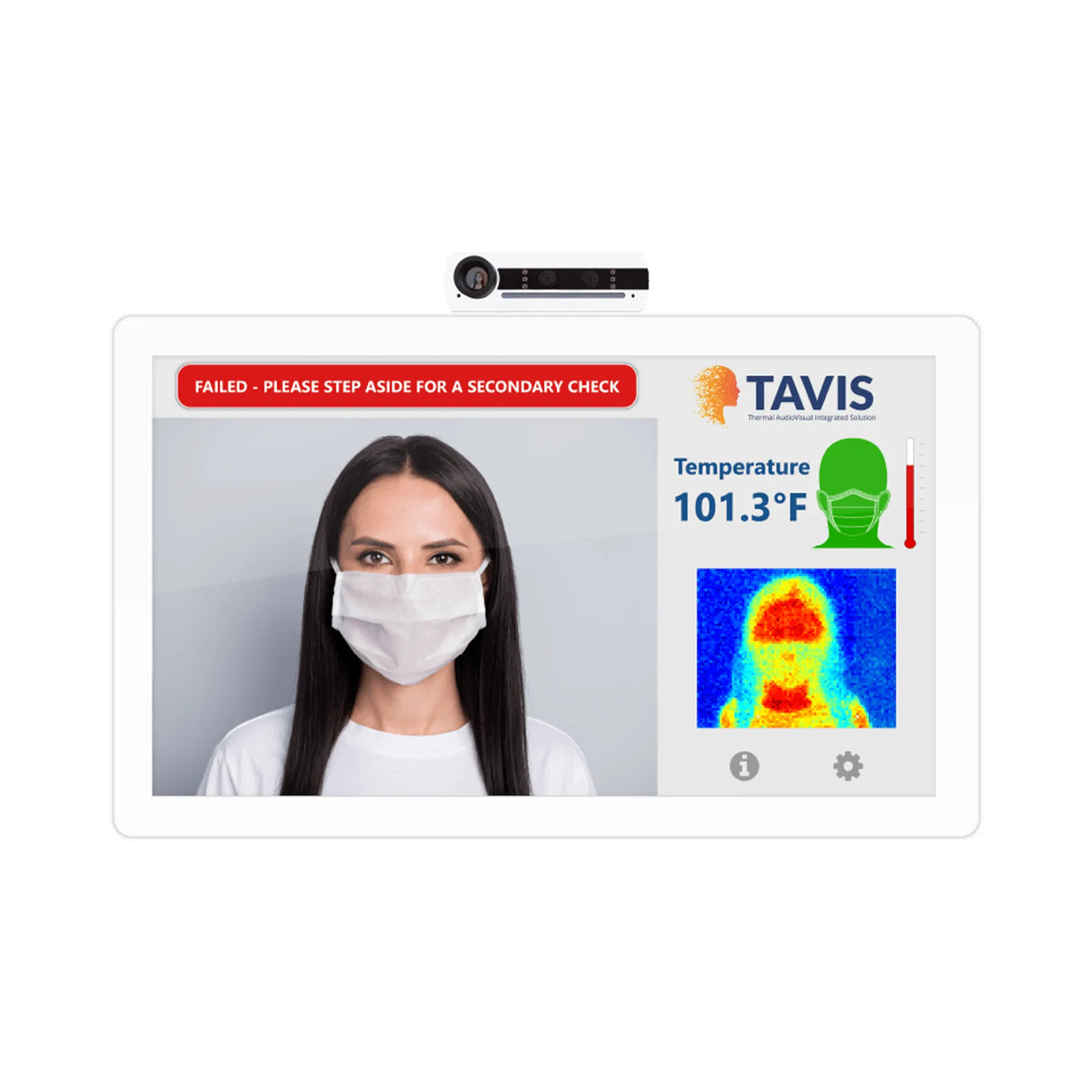 Aurora TAV 21 21 Inch Next-Generation Infrared Temperature Check Tablet White