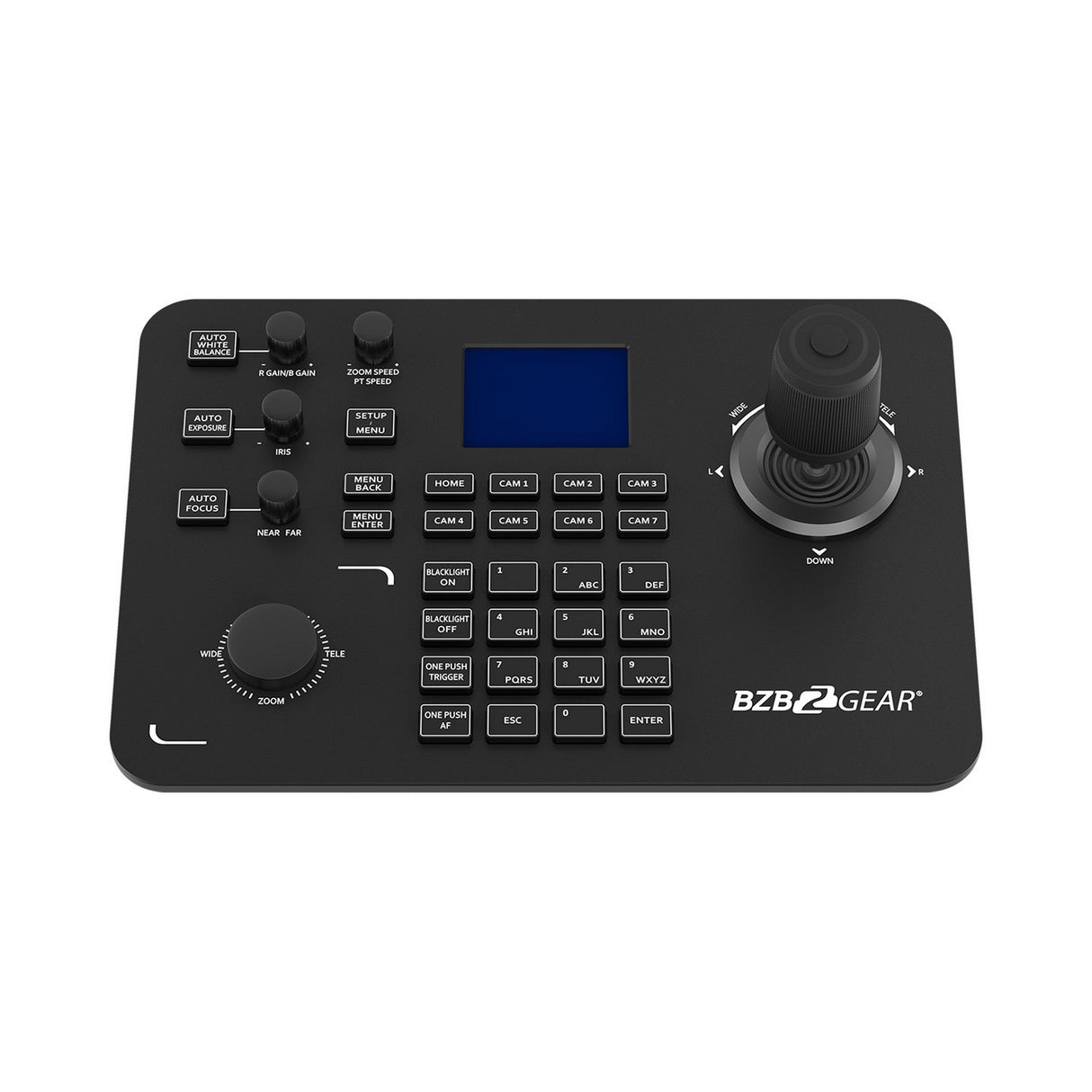 BZBGEAR BG-Commander Universal Advanced Serial and IP PTZ Joystick Controller with POE IP/RS-232/422/485