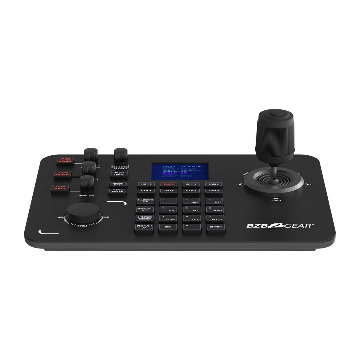 BZBGEAR BG-Commander Universal Advanced Serial and IP PTZ Joystick Controller with POE IP/RS-232/422/485