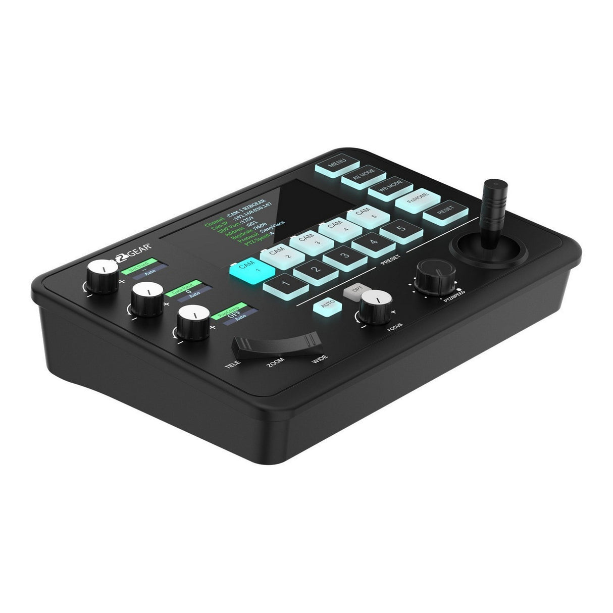 BZBGEAR BG-Commander-JR Universal Compact Serial and IP PTZ Camera Joystick Controller IP/RS232/422