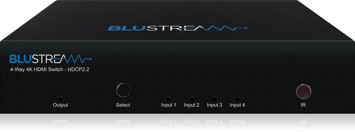Blustream SW41AB-V2 4x1 4K HDMI 2.0 Switcher with Audio Breakout