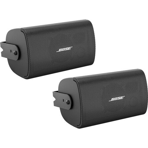 Bose FS2SE Surface-Mount 2.25-Inch 80W Passive Outdoor commercial Loudspeaker Black Pair