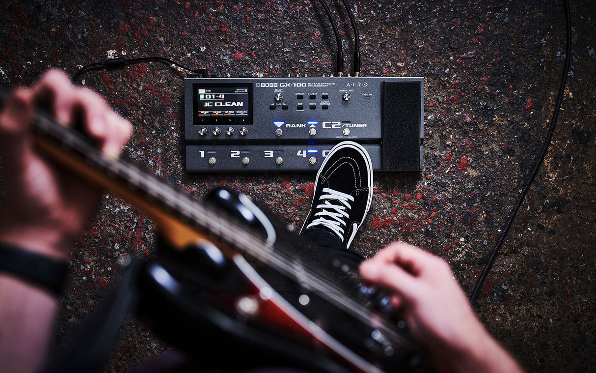 BOSS GX-100 effects processor with expression pedal
