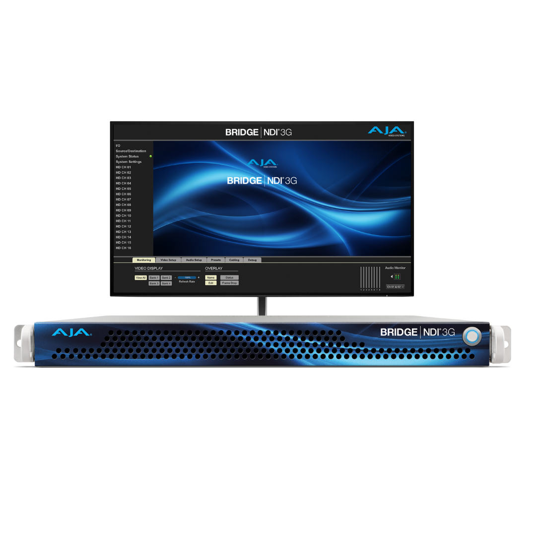 AJA BRIDGE NDI 3G High Density 4K/UltraHD/HD NDI/SDI Conversion Gateway