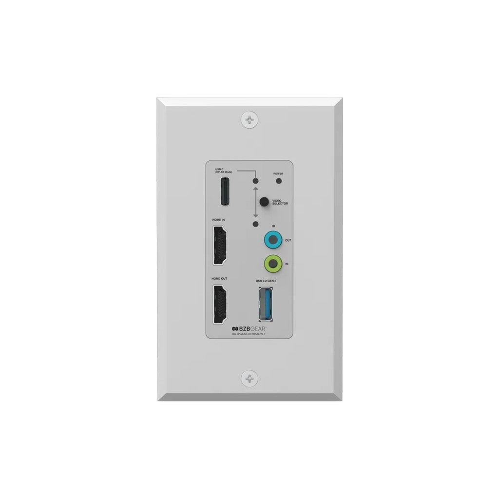 BZBGEAR BG-IPGEAR-XTREME-W HDMI 2.1 Wall Plate Extender