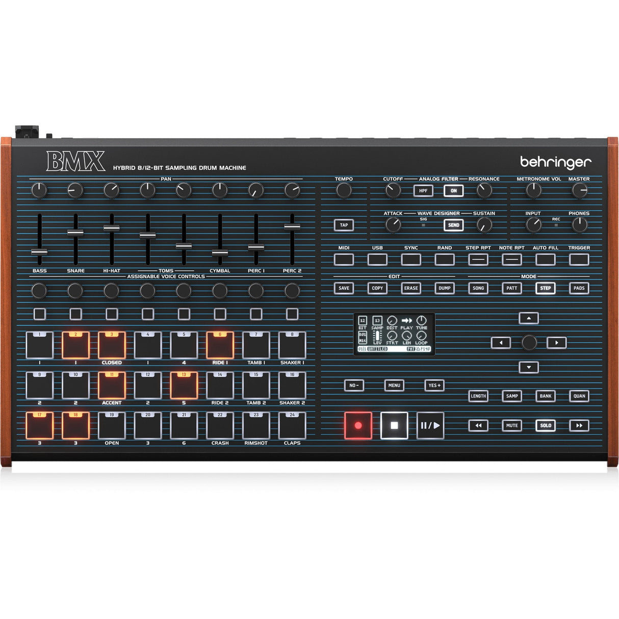 Behringer BMX 8-Voice Hybrid Sampling Drum Machine